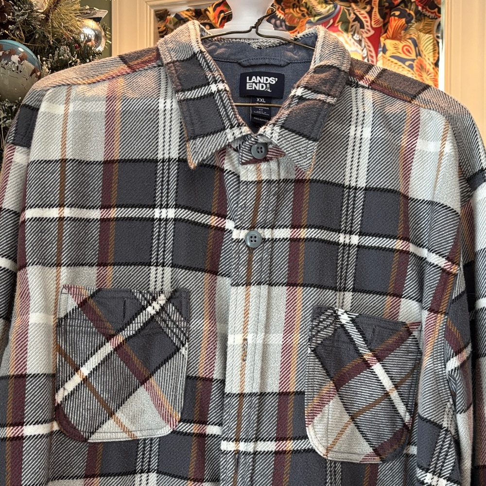 Lands’ End heavy flannel shirt  Size - XXL (19)